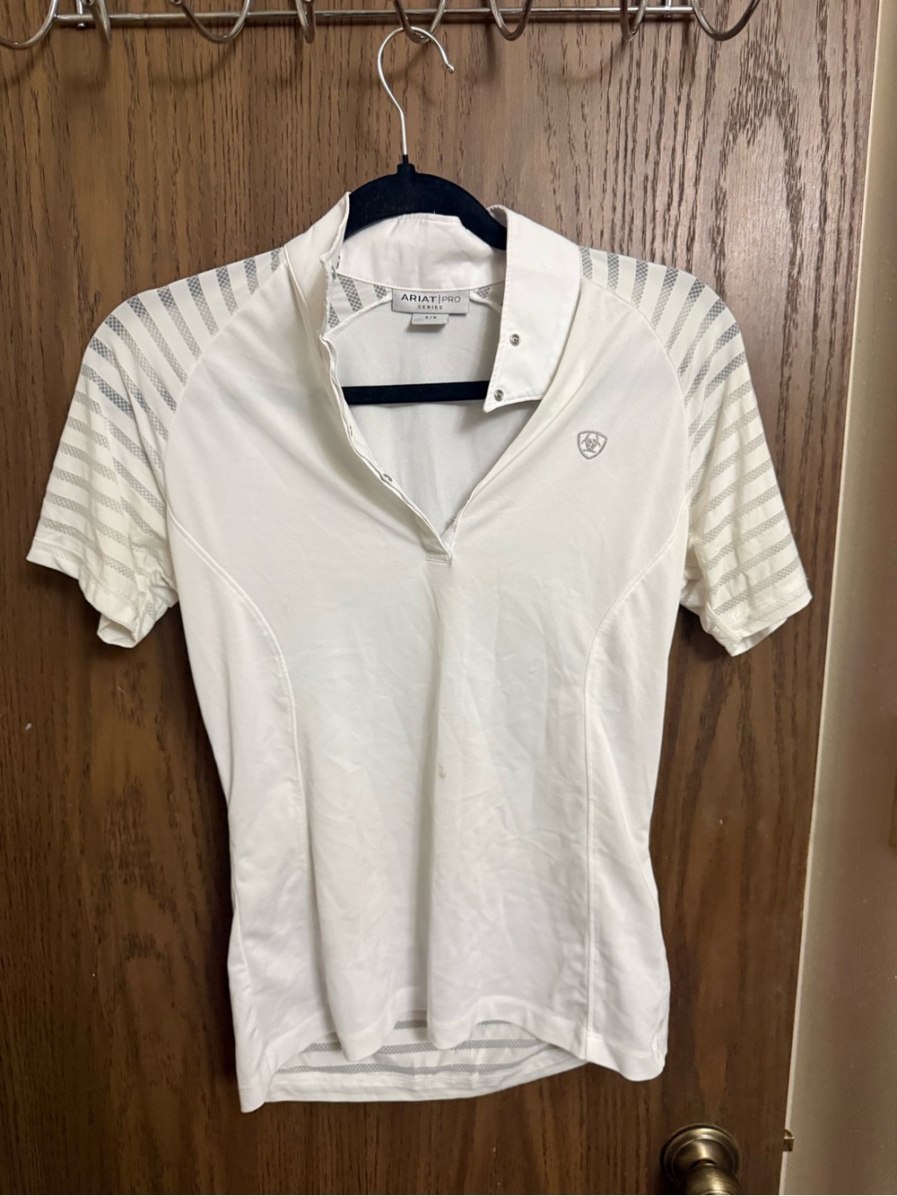 Ariat Cream Short Sleeve Performance Polo